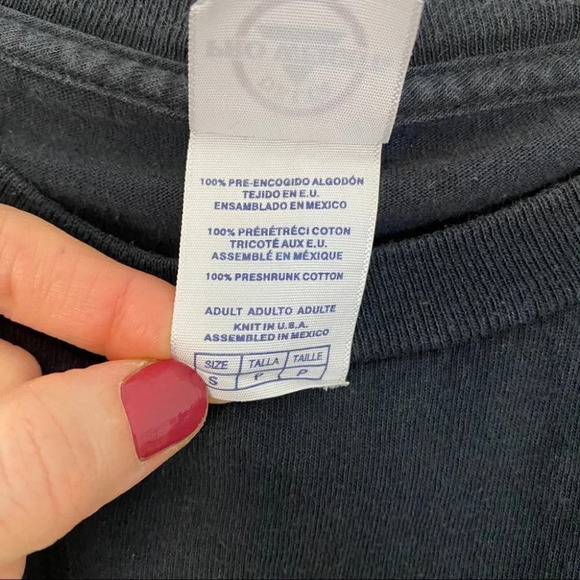 Vintage 90s Tshirt Mens Size Small Unisex Neon Black Ft Lauderdale Print Tee T - Picture 5 of 7